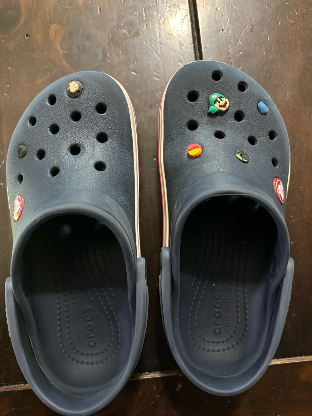 Kids Navy Blue Crocs 
Great condition! 
Size 12